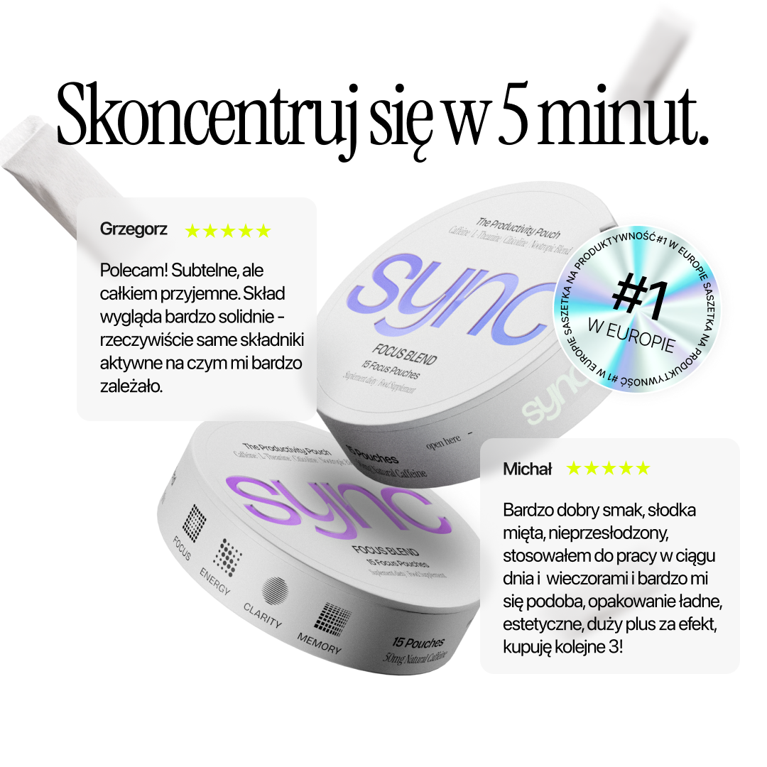 Saszetki na produktywność